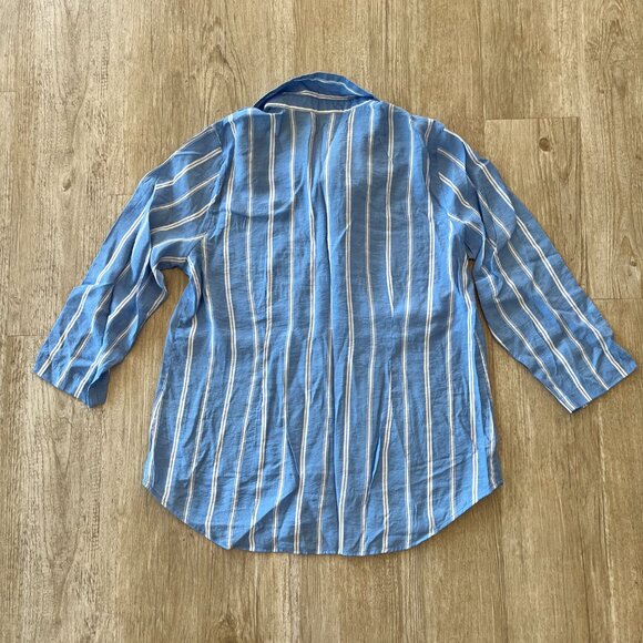 Womens Van Heusen Blue Blouse - L - Picture 4 of 5